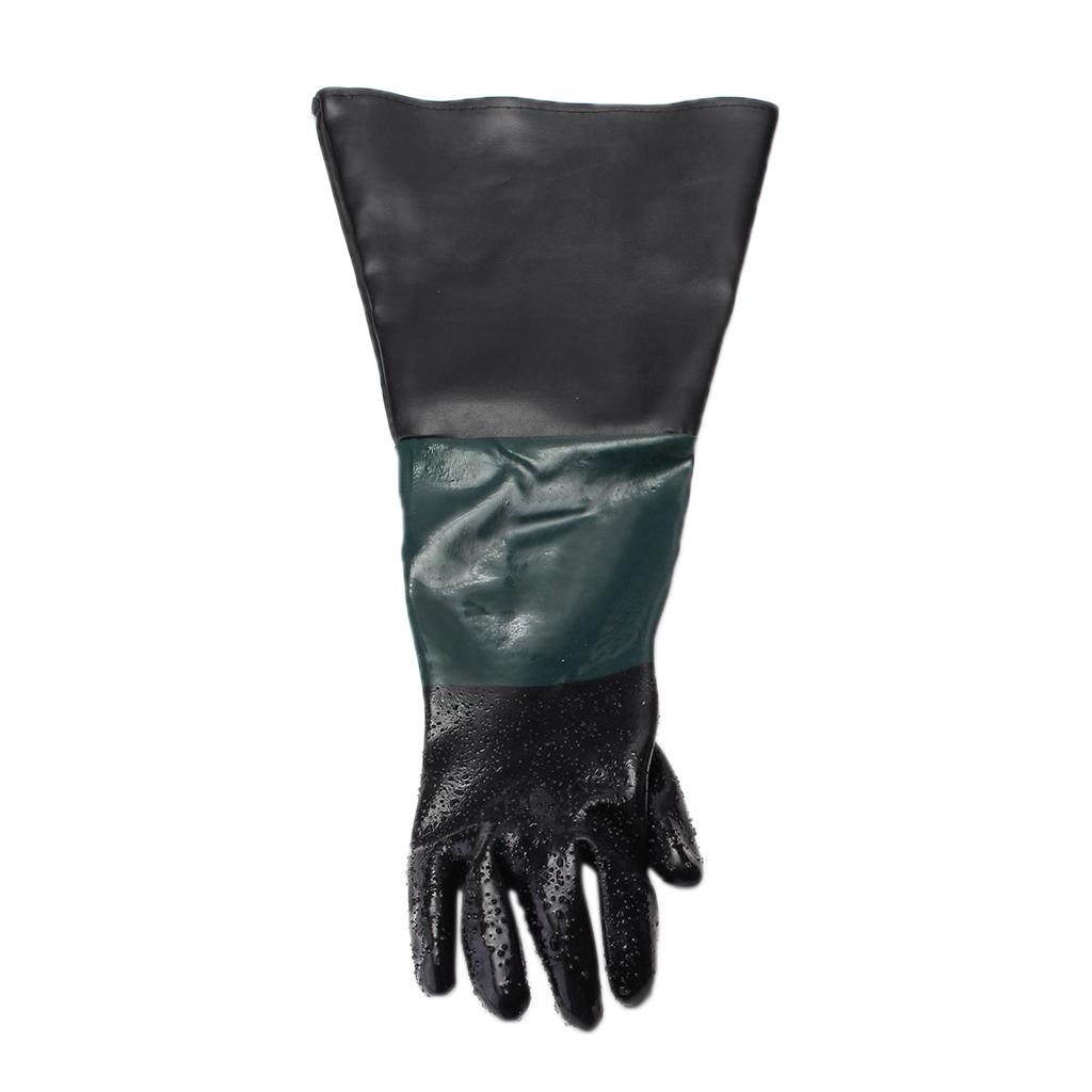 2x Left Hand Protective Working Gloves for Sand  Blast Cabinet 60cm