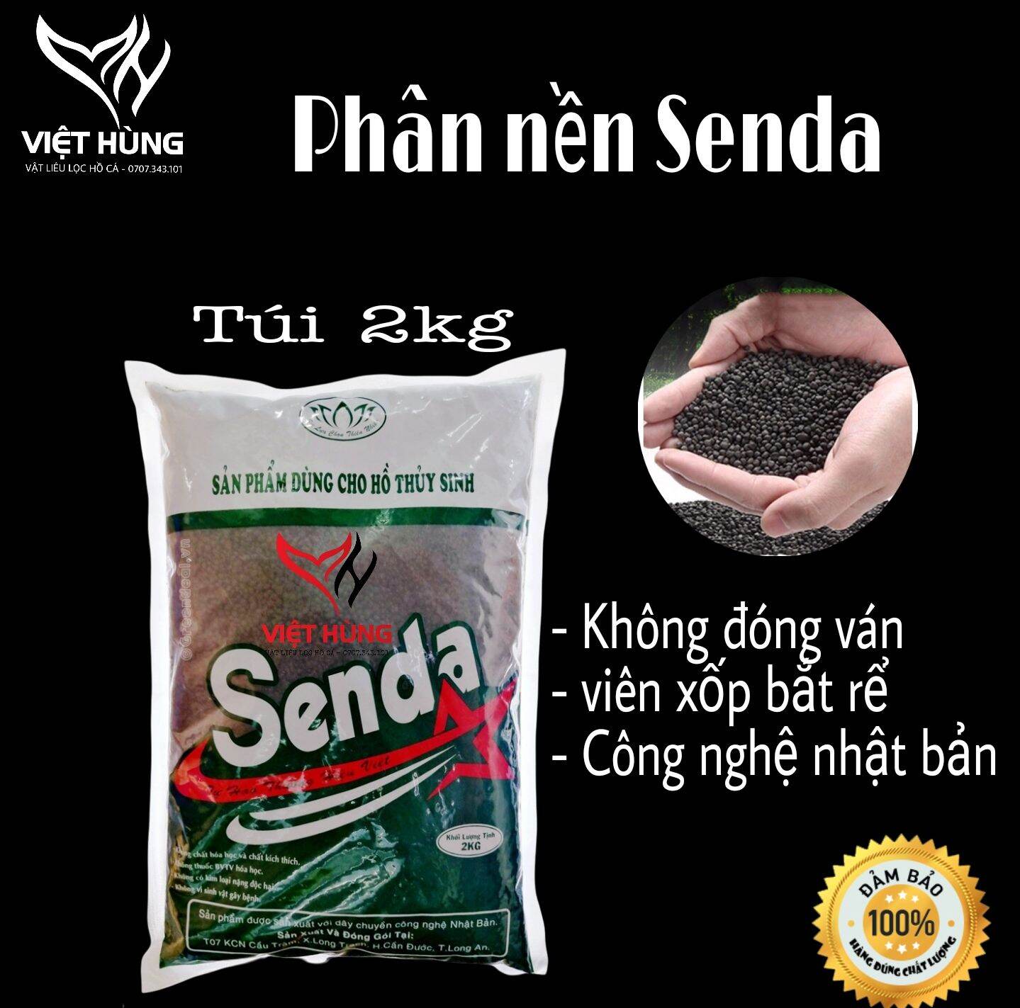 Phân nền Senda cho bể Thủy sinh 2kg