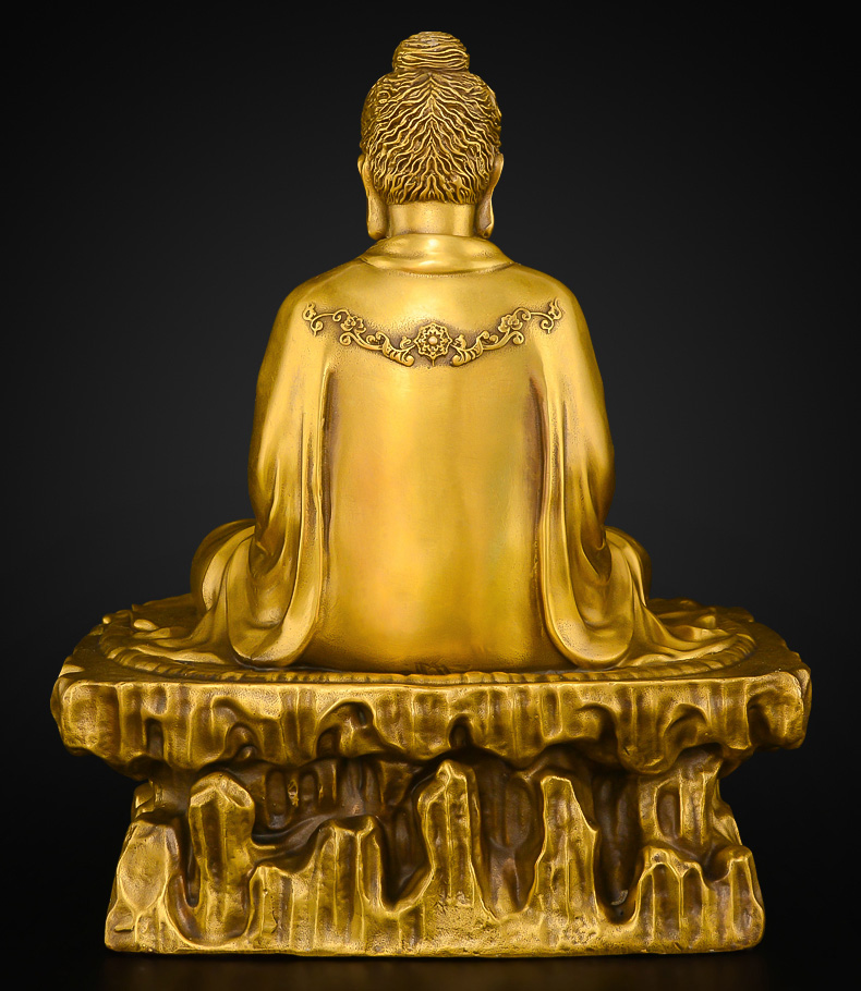 Tượng Phật Thích ca ngồi thiền bệ đá bằng đồng thau cỡ đại tượng thờ Hồng Thắng