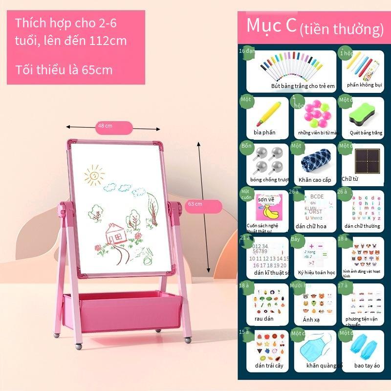Bảng vẽ phong cách mới nhất bảng đen nhỏ màu đen cho bé xóa từ tính tranh tô màu nhà khoa học bảng đen nhỏ giá đỡ viết cho trẻ em