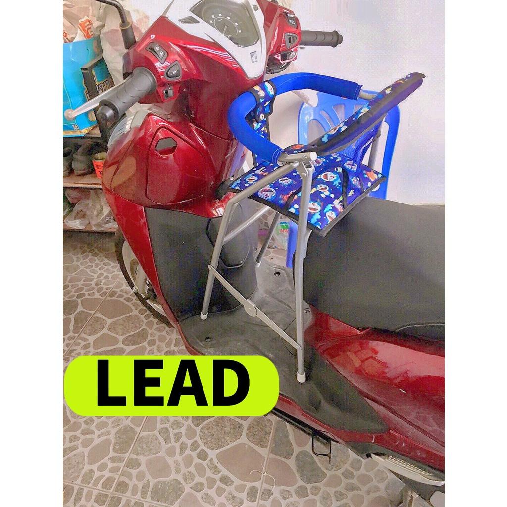 Ghê ngồi xe Lead an toàn cho bé , GHẾ GA XẾP SẮT SƠN TĨNH ĐIỆN