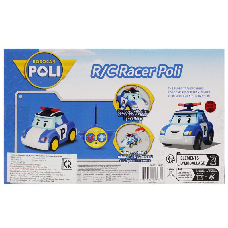 Đồ Chơi Mô Hình Xe Cảnh Sát Poli Điều Khiển Có Đèn Và Âm Thanh - Robocar Poli 83187