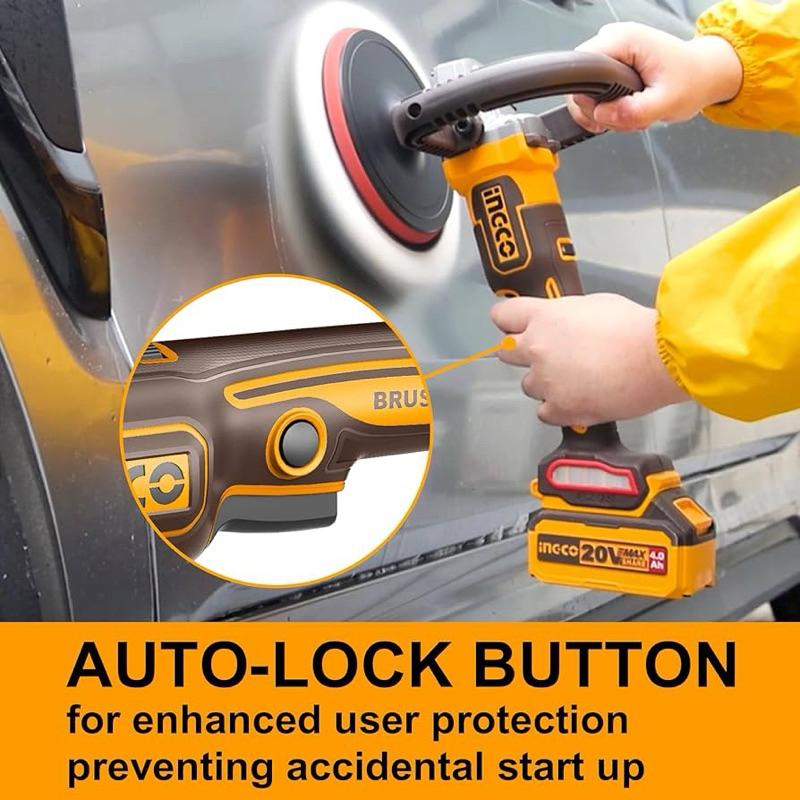 MÁY ĐÁNH BÓNG DÙNG PIN 20V- 180MM (KHÔNG KÈM PIN VÀ SẠC) INGCO APLI2018 - HÀNG CHÍNH HÃNG