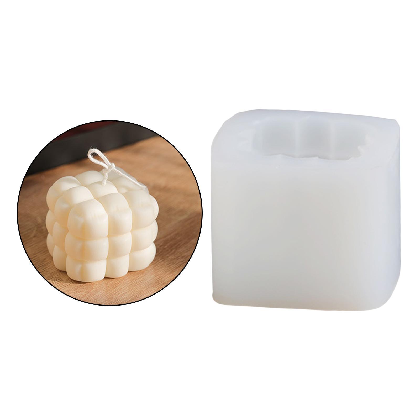 Silicone 3D Square Candle Mold Scented Candles DIY Crafts Soy Soap Aromatherapy Candles Handmade Candle Decor
