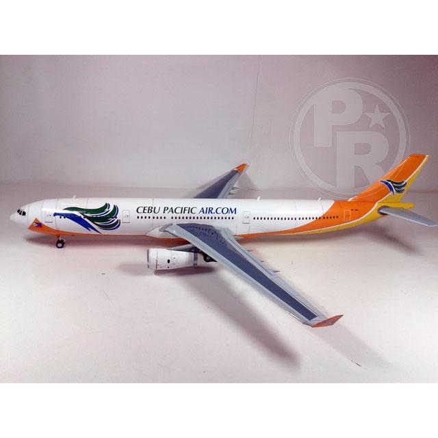 Mô hình giấy máy bay A330-343X Cebu Pacific tỉ lệ 1/100