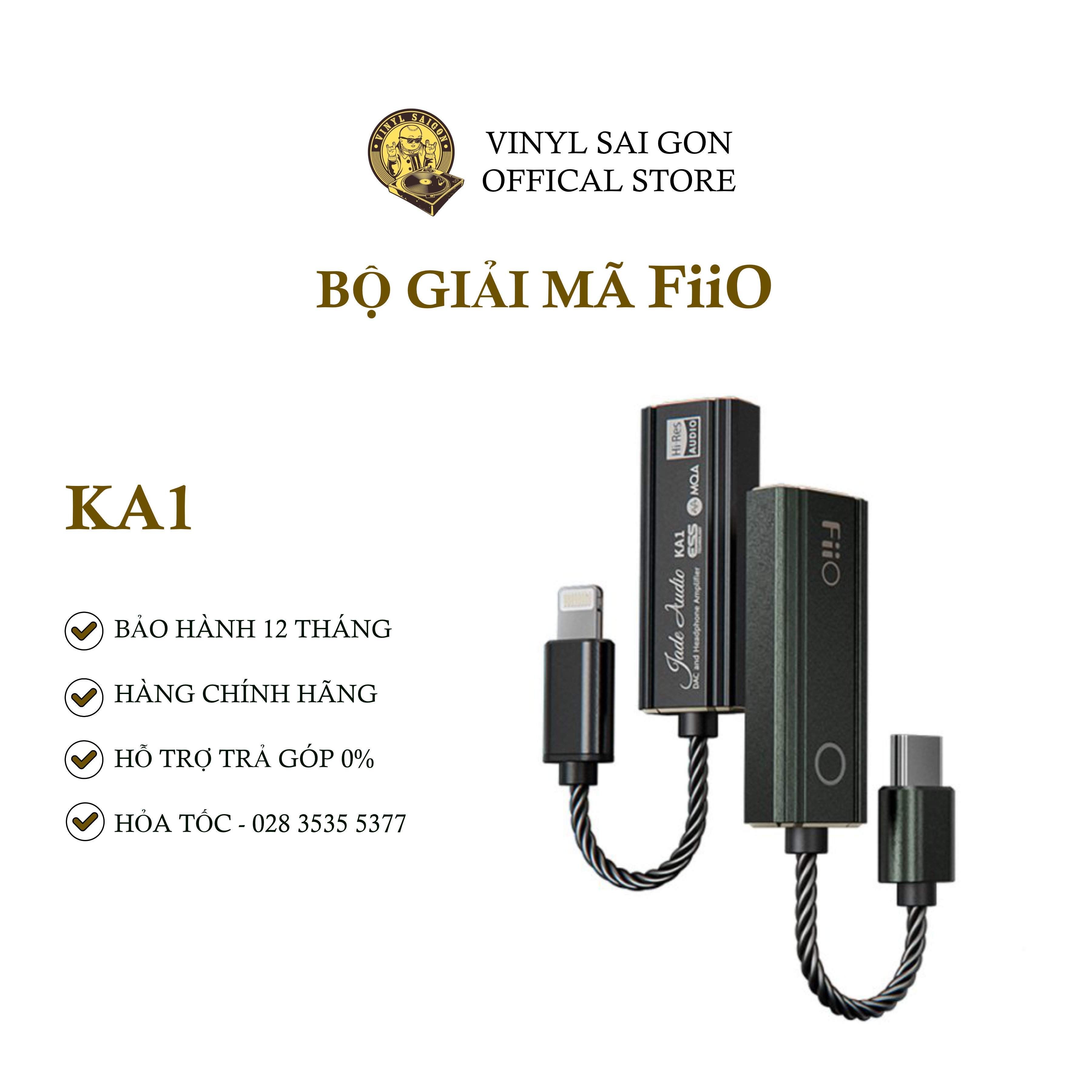 Bộ Giải Mã Dac/Amp FiiO KA1 - Hàng Nhập Khẩu Chính Hãng