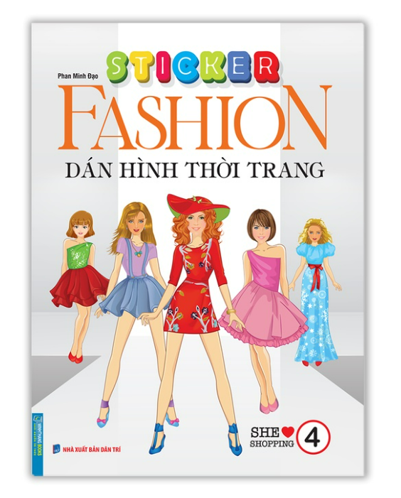 Sách - Sticker Fashion Dán hình thời trang tập 4