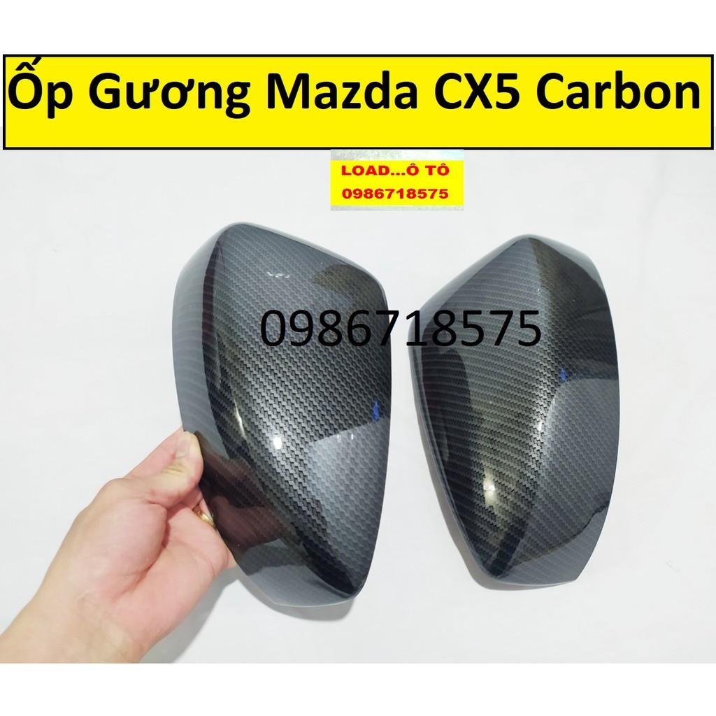 Ốp Gương Chiếu Hậu Xe Mazda CX5 2023-2018 Vân Carbon Cao Cấp Nhất Thị Trường