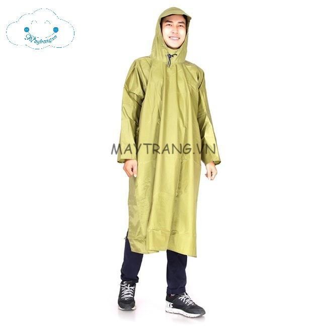ÁO MƯA BIT NGƯỜI MÀU VÀNG ĐỒNG, VẢI DÙ CHỐNG THẤM CAO CẤP