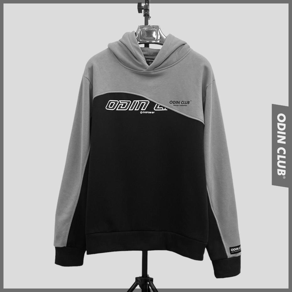 Áo hoodie oversize ODIN CLUB Wave Mix, Áo hoodie phối form rộng nam nữ ODIN, Local Brand ODIN CLUB