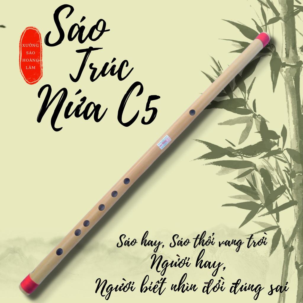 Sáo trúc nứa nam HL10 tone đô cơ bản C5 chuẩn âm