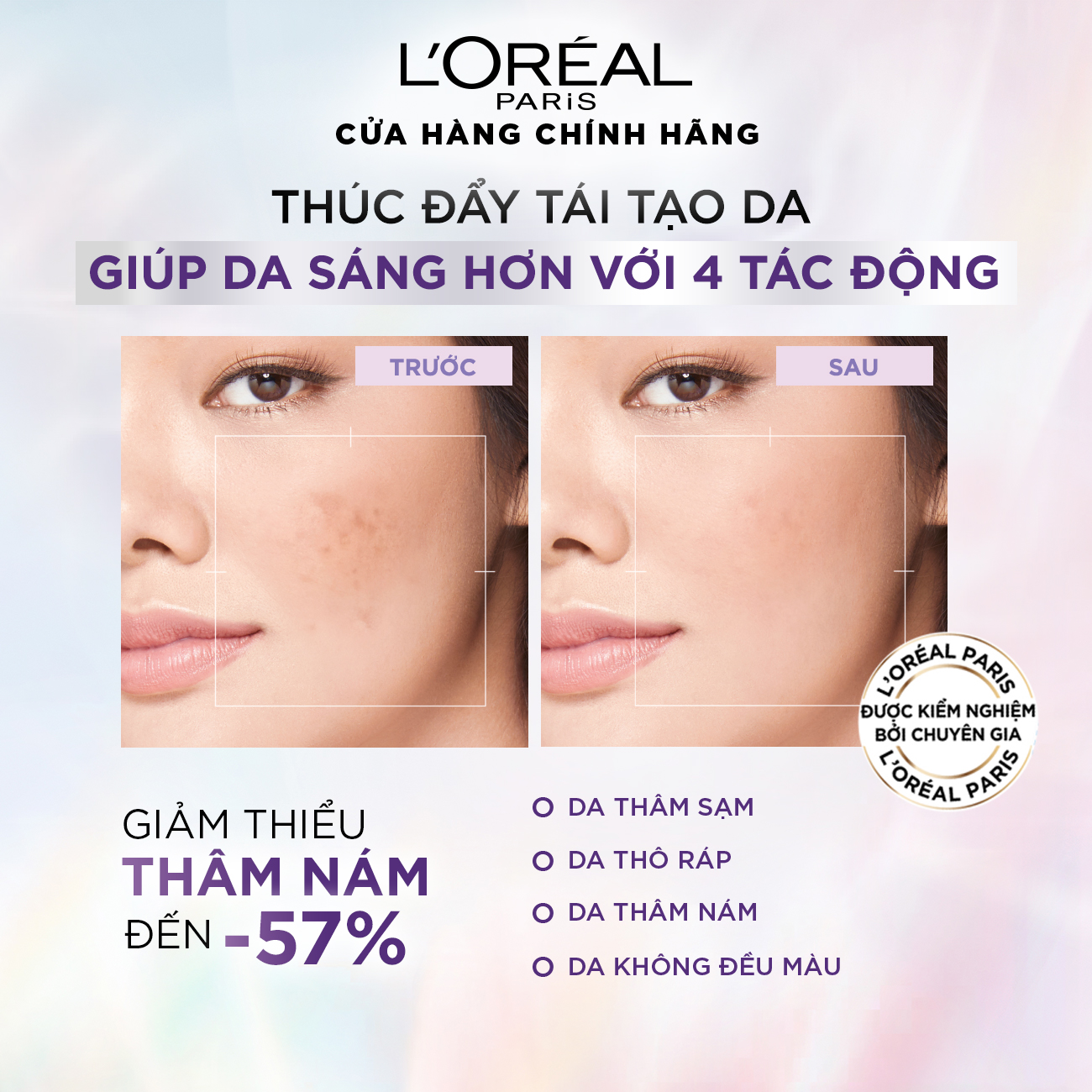 Serum Sáng Da Tức Thì L'Oreal Paris Glycolic - Bright Instant Glowing Serum 1.0% Glycolic Acid 30ML