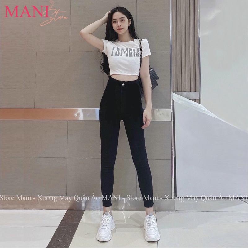 Quần legging nữ cạp cao chất Umi hàn dày dặn co dãn 4 chiều dáng tregging dài 1 khuy có túi ôm gen bụng tập gym thể thao