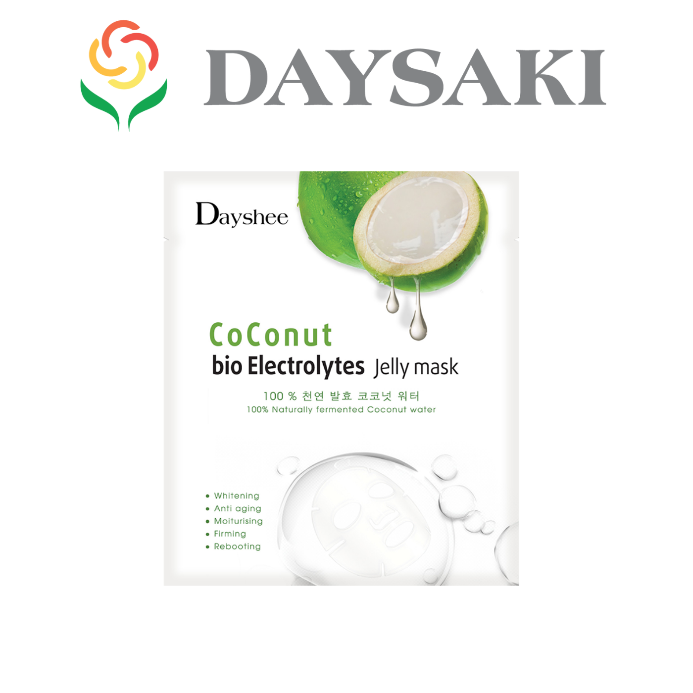 Dayshee Mặt Nạ Điện Giải Sinh Học Chiết Xuất Dừa - Coconut Bio Electronlytes Jelly Mask