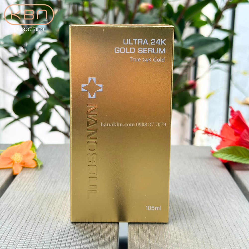 Tinh Chất Vàng 24k Hàn Quốc - Ultra 24k Gold Serum Nanosoul - Chống Lão Hóa, Xóa Nhăn - 105ml