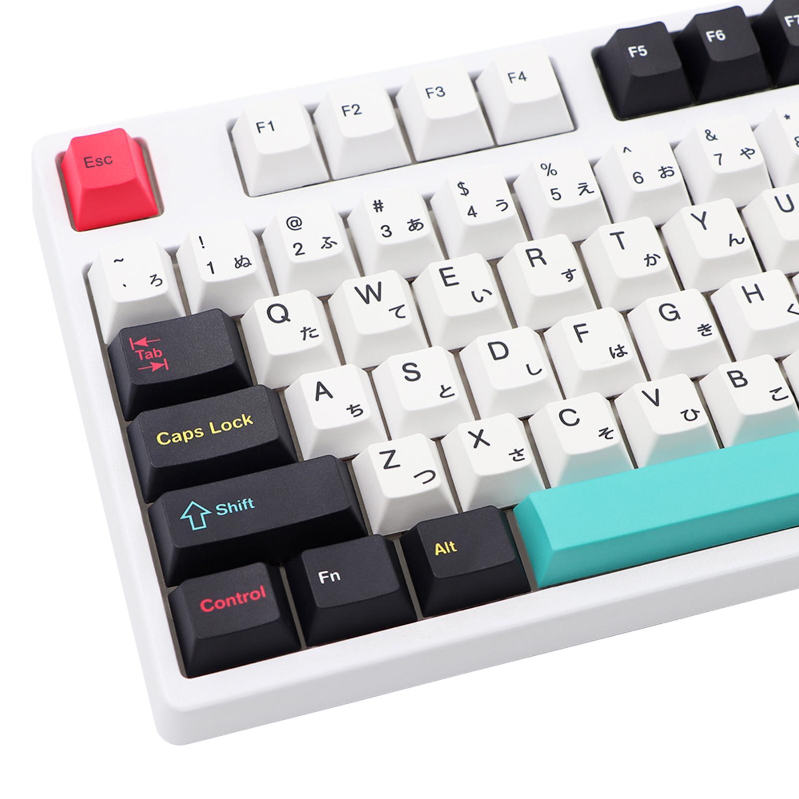 121 Keys Set PBT Key Caps Keycaps for Cherry Mechanical Keyboard Japanese