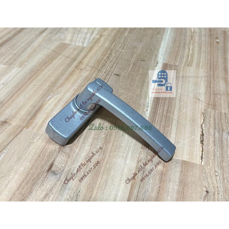 Tay nắm khoá cửa sổ đa điểm cửa xingfa Huy hoàng màu bạc