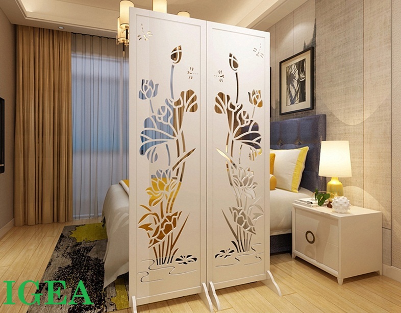 Vách bình phong ngăn phòng hoa Sen cổ truyền, chống thấm nước
