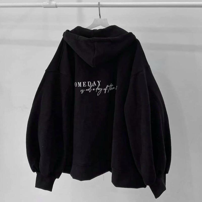Áo Khoác Nỉ Ngoại Tay Phồng in Sunday Ulzzang ️ Áo Khoác Hoodie Zip Chất Đẹp Như Ảnh, Áo khoác hoodie phong cách Hàn Quốc in chữ Sunday chất nỉ bông đẹp, form rộng rãi dành cho cả nam và nữ, Áo khoác nỉ lót bông Sunday unisex