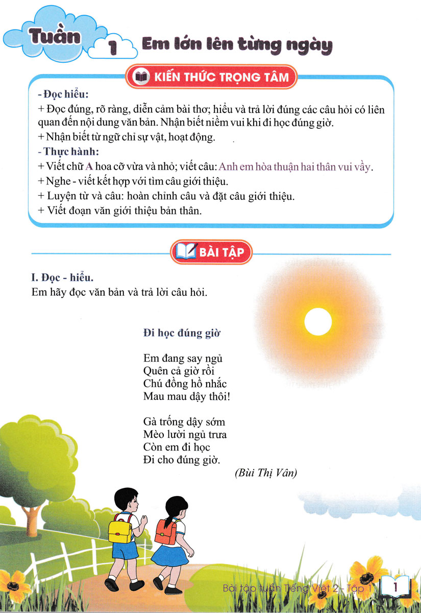 Bài Tập Tuần Tiếng Việt 2 - Tập 1