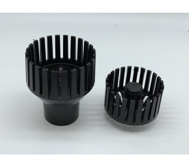 Hút mặt hồ koi xẻ rãnh Lamela – ống ra 60mm