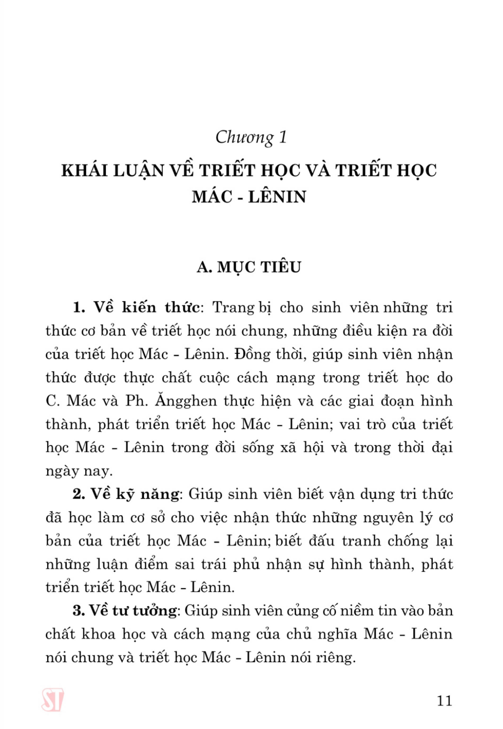 Giáo trình Triết học Mác - Lênin (Dành cho bậc đại học hệ không chuyên lý luận chính trị) - bản in 2024
