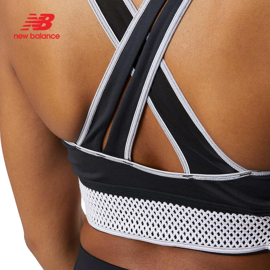 Áo thun thể thao nữ New Balance NB APP RUNNING MEDIUM SUPPORT BRA W BLACK - AWB21288BK (form châu á