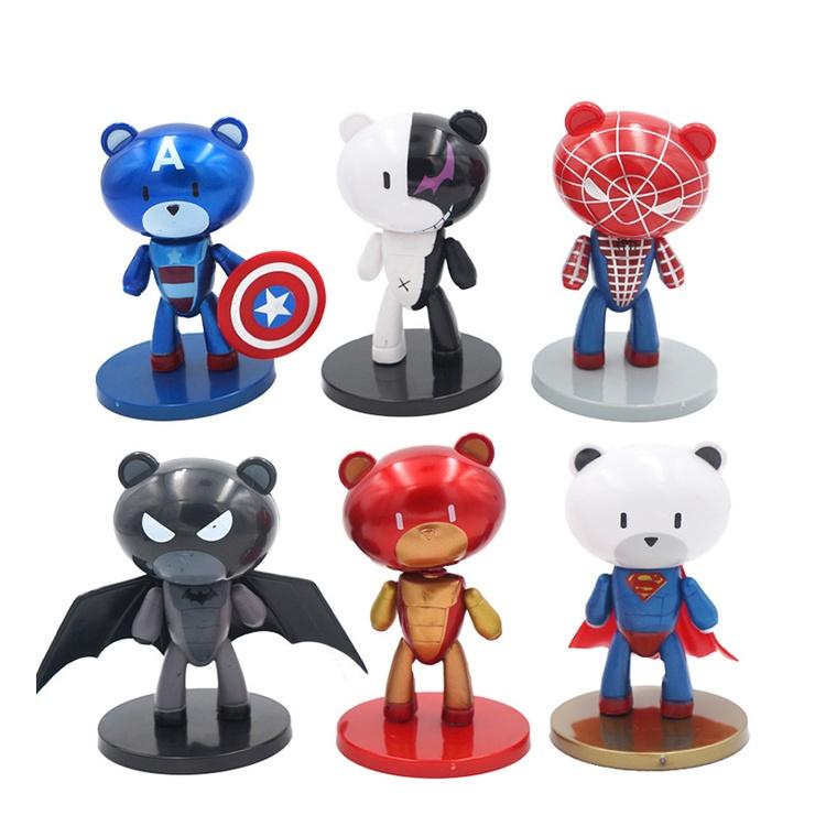 6 League of Legends Bear Car Decorations Car Interior Accessories Creative Center Console Decorations