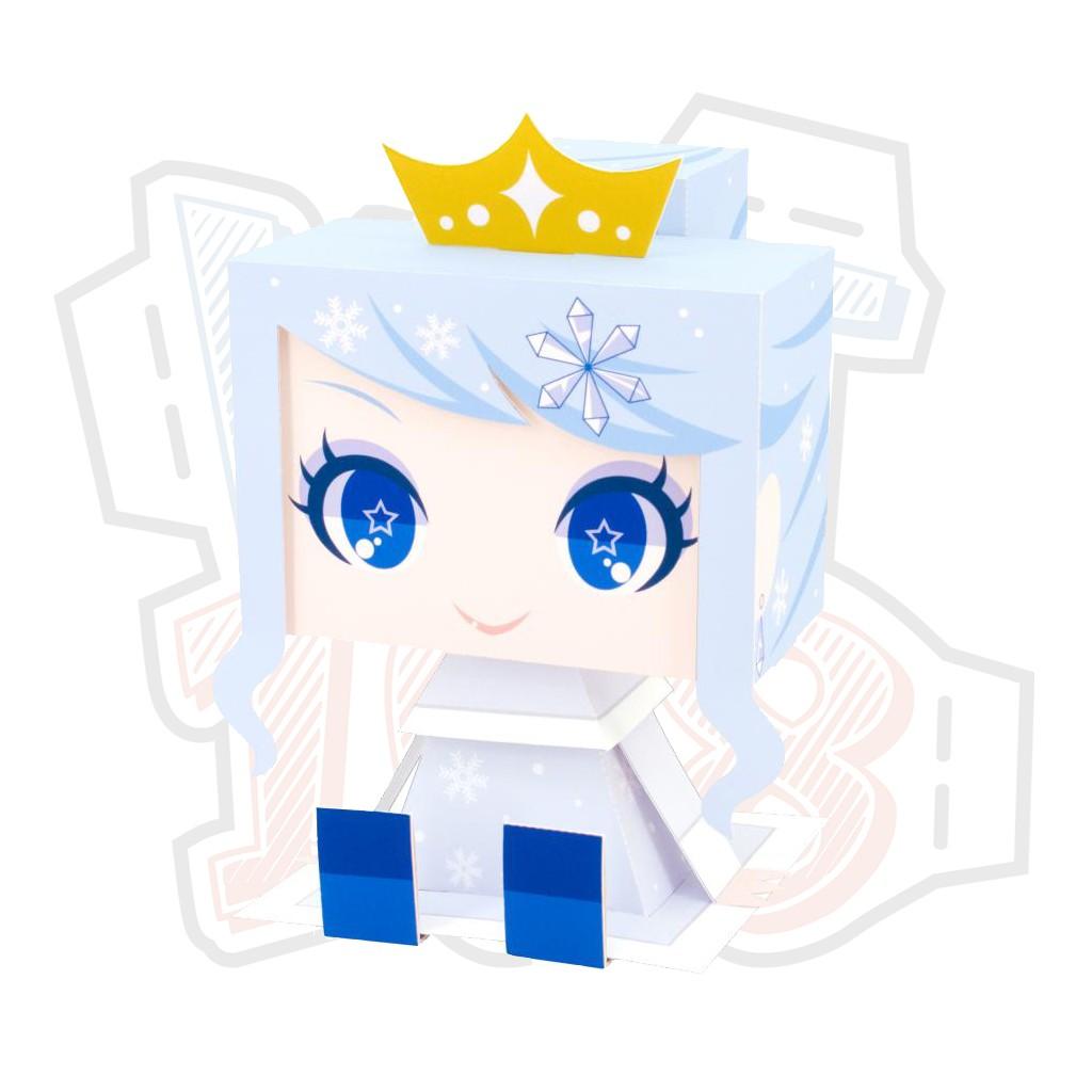 Mô hình giấy Anime Game Chibi cute Công chúa băng giá Elsa Frozen