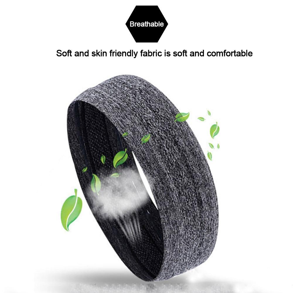 Men Women Sport Headband Head Sweat Band Run Football Tennis Headscarf Silicone Anti-slip Elastic Sweatband HairBand