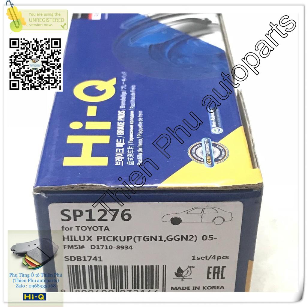 Má phanh chính hãng Hi-Q cho Innova trước ( đến 2015) + Hi_lux (07- ) - Bố thắng trước. OEM Brake Pad : 044650K010 04465