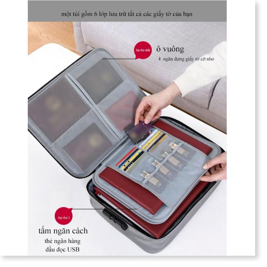 Túi du lịch đa năng đựng laptop giấy tờ có khoá mật mã CERTIFICATE BAG
