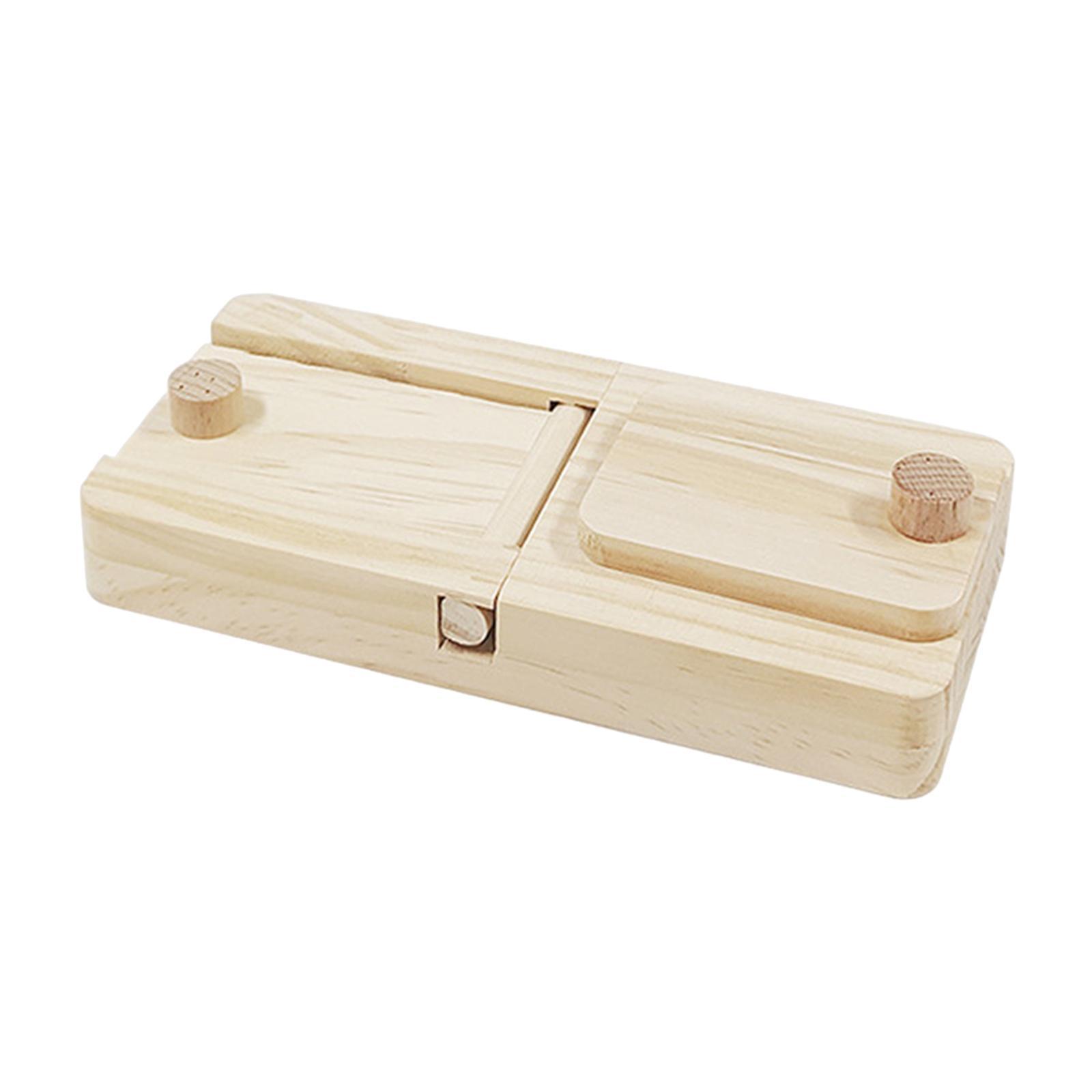 Wooden Enrichment Foraging Toy Chew Toys Interactive for Gerbil Rabbit