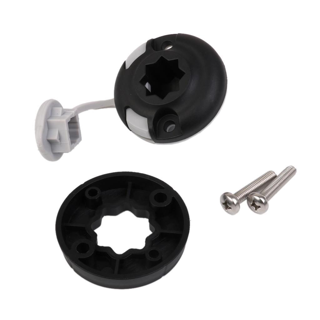 2 Pieces Durable Nylon Fishing Rod Holder Rack Mount Bracket Pole Rest Stand & Base Screws for Kayak Canoe Boat Yacht