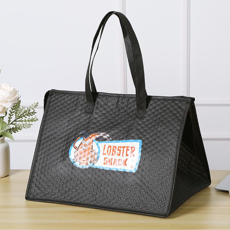 Đảm bảo chất lượng Trà sữa Takeaway Túi cách nhiệt Túi cách nhiệt không dệt dập nổi Lá nhôm di động Bánh ăn dày Gói nước đá dùng một lần