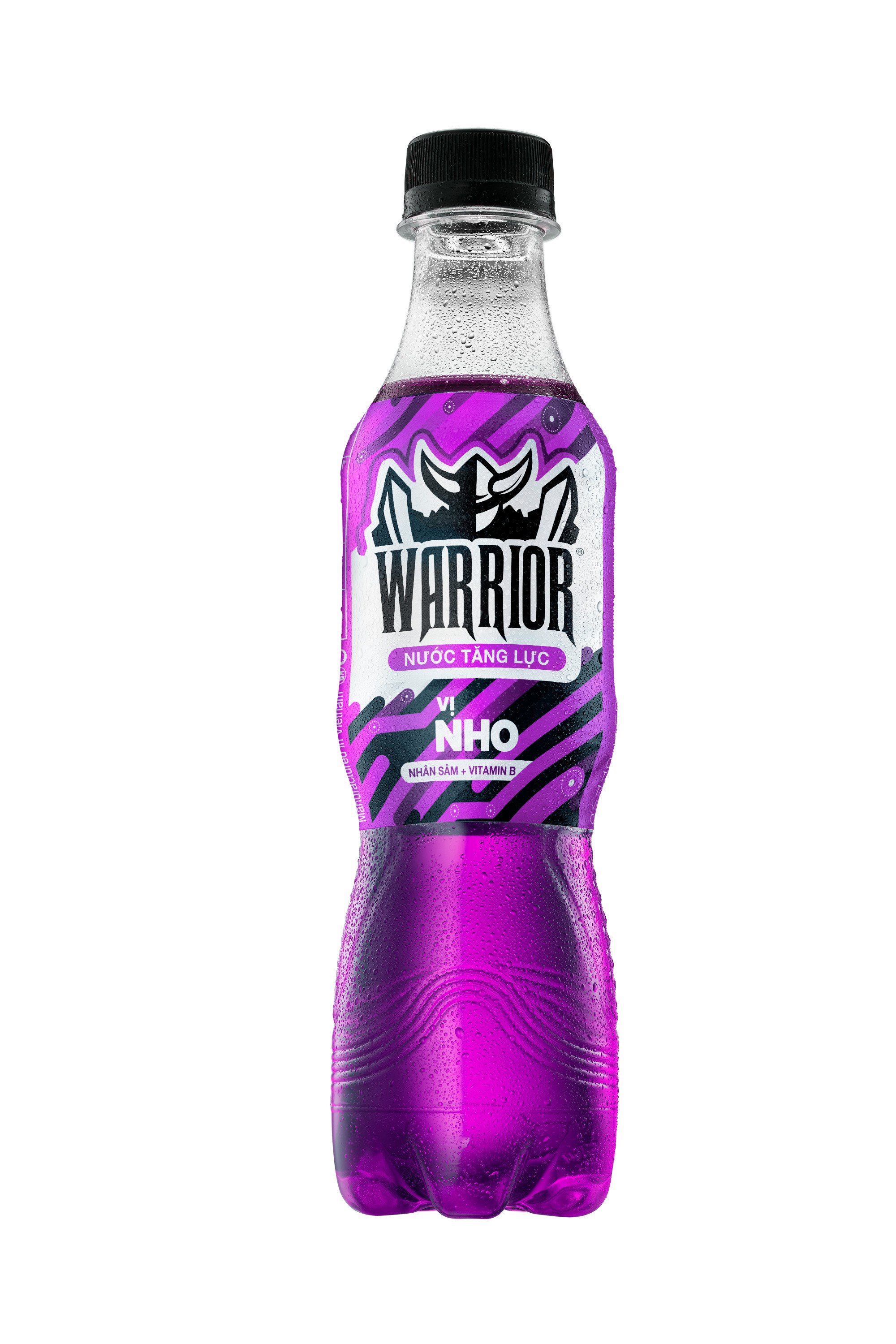 (Thùng) Nước tăng lực Warrior nho chai 330 ml