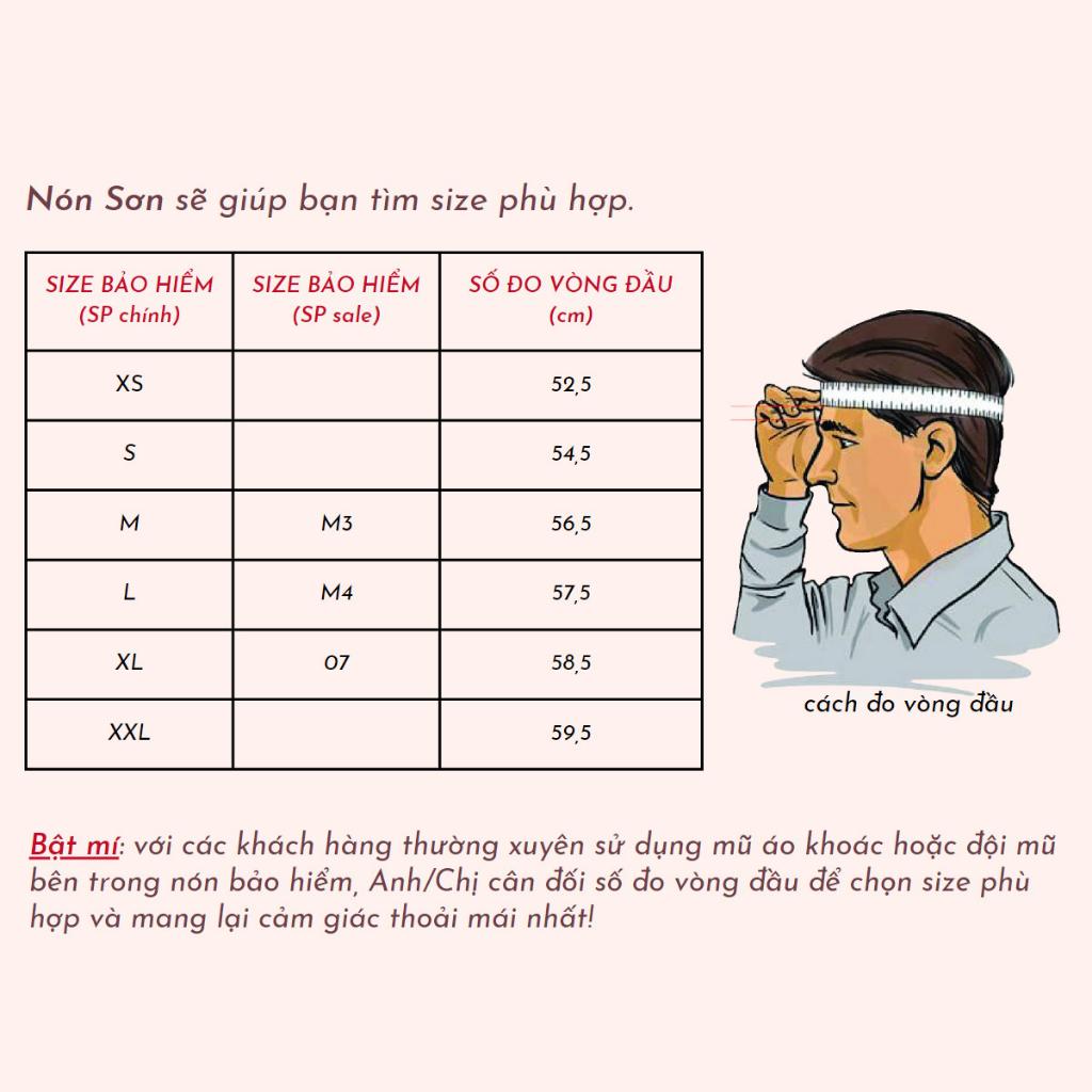 Mũ bảo hiểm nửa đầu lỗ thông gió chính hãng NÓN SƠN-TG-XH515