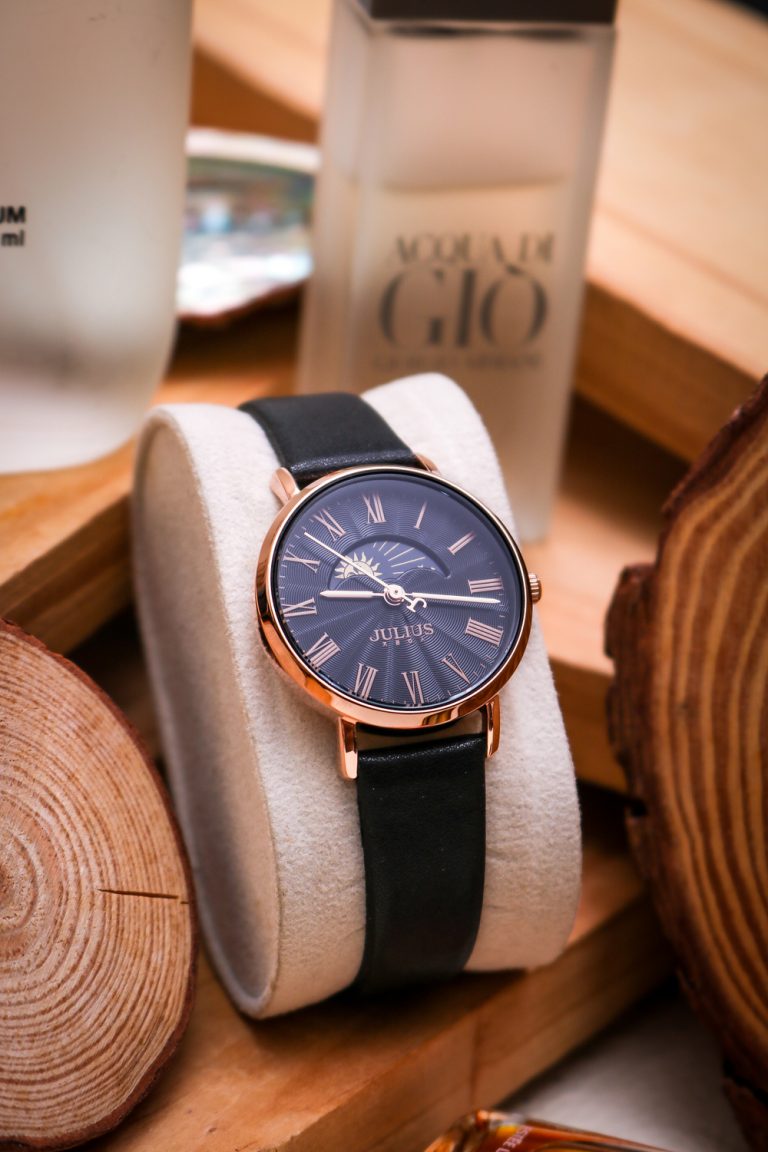 Đồng Hồ Nữ JA-1308LD Julius Hàn Quốc Lịch Mặt Trăng