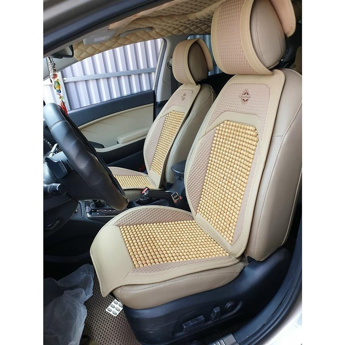 Bộ  Áo Ghế Hạt Gỗ Massage Cao Cấp- Chống Nóng, Trượt Dùng Cho Ô tô, Xe hơi, Văn phòng