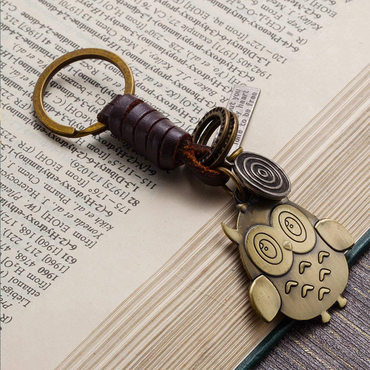 Móc Khóa Thép Cao Cấp Hình Cú Mèo Vintage Phong Cách Cổ Điển Châu Âu - Móc Khóa Nữ Đáng Yêu Vintage Owl Keychain