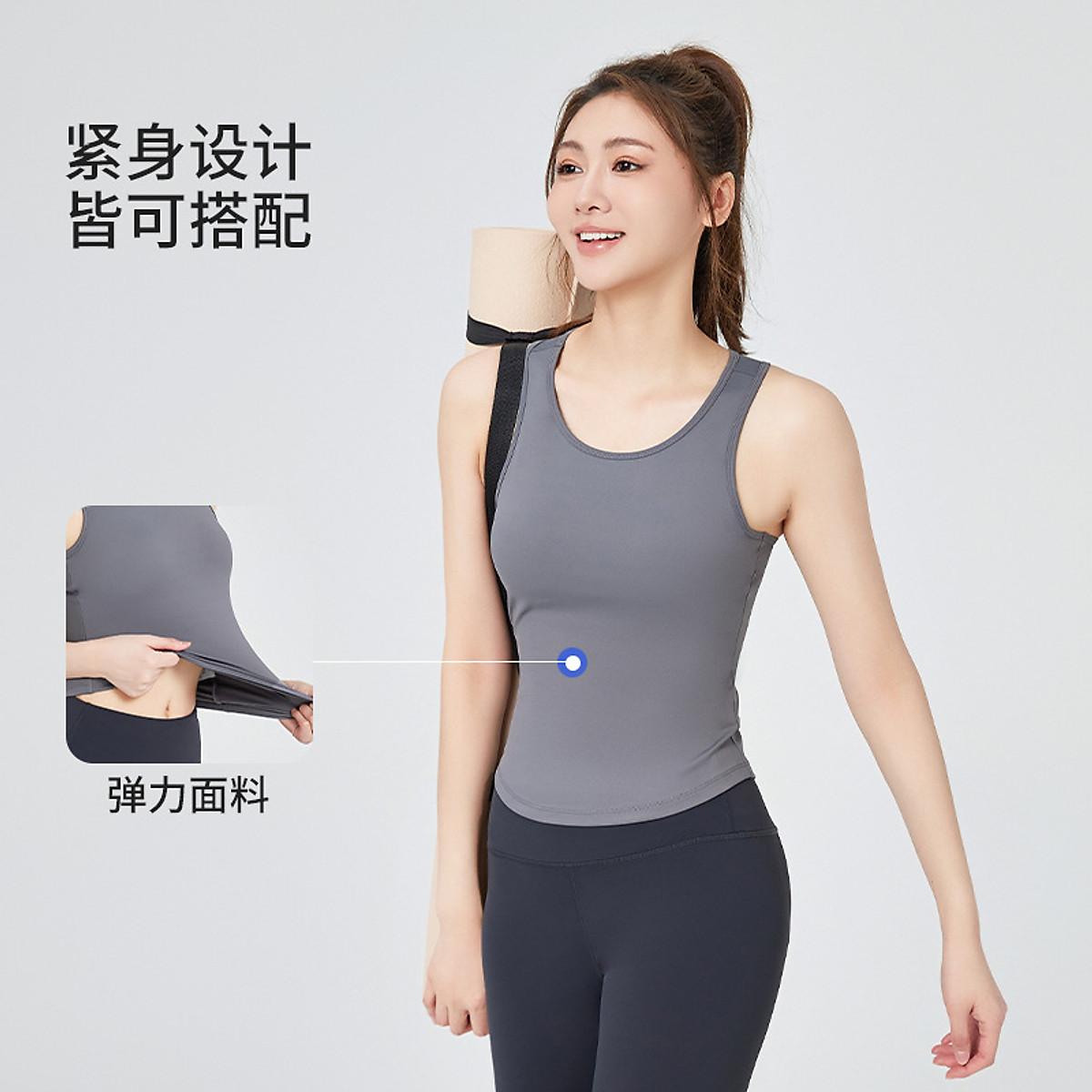 Áo ba lỗ nữ có mút đúc cố định chống hở ngực chất thun lạnh thoáng khí vô cùng thoải mái - ĐỎ MÂM XÔI