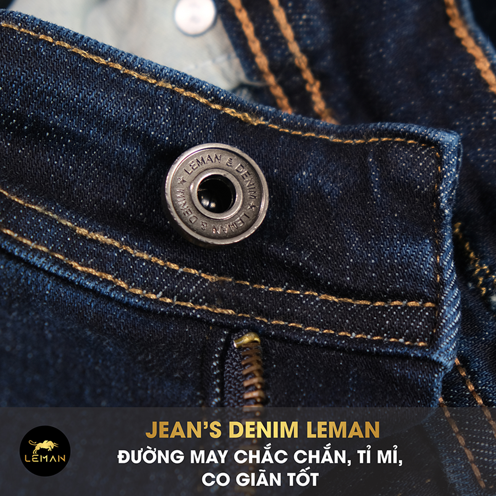 Quần Short Jean nam Leman xanh trơn JL03 - Slim Form