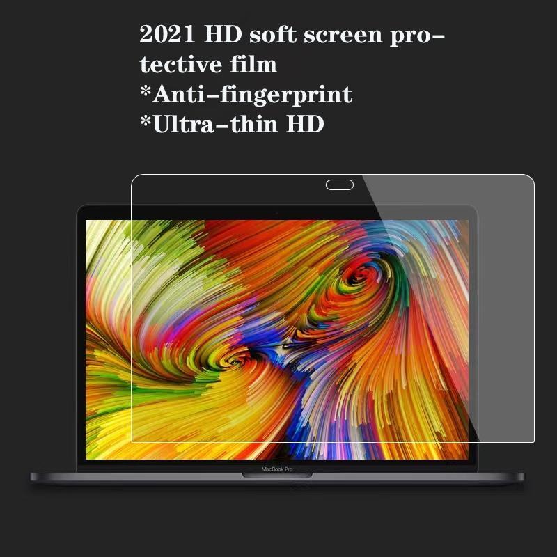Miếng Dán Kính Mềm Cho Apple MacBook Air 13.6 inch M2 A2681 Pro 14 16 2021 2020 A2337 A2179 M1 Pro Max A2338 13.3 13 A1452 A1502