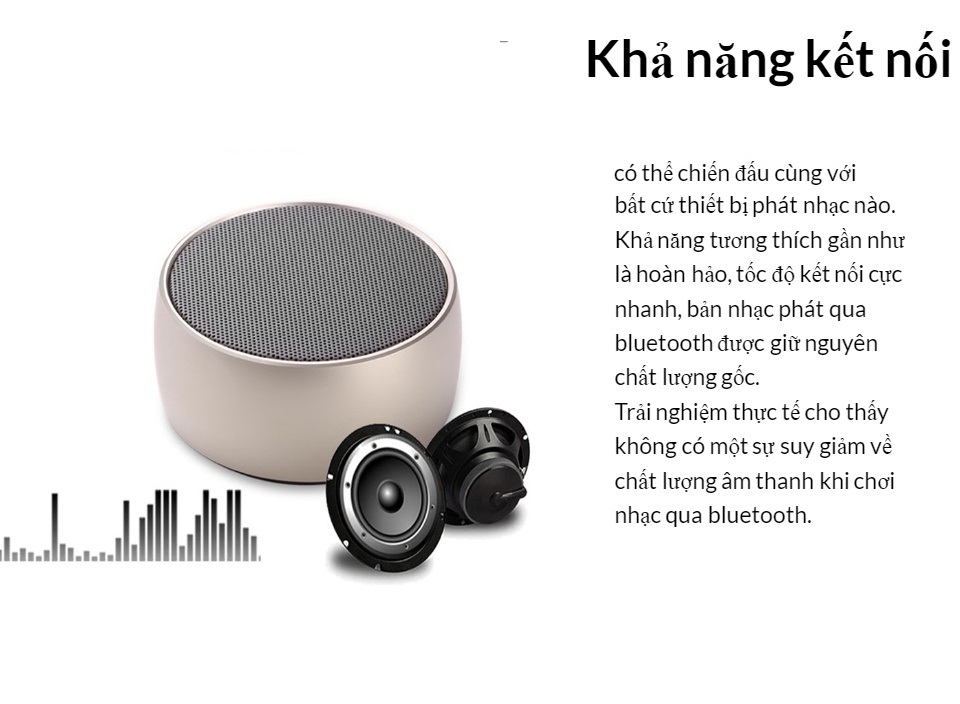 Loa Bluetooth Mini Chess BS02 Âm thanh Cực hay (màu ngẫu nhiên) - Hàng Nhập Khẩu