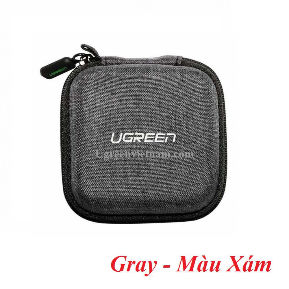 Ugreen 70577 Màu Xám bọc vải Hộp đựng tai nghe chống sốc LP128 - Hàng chính hãng