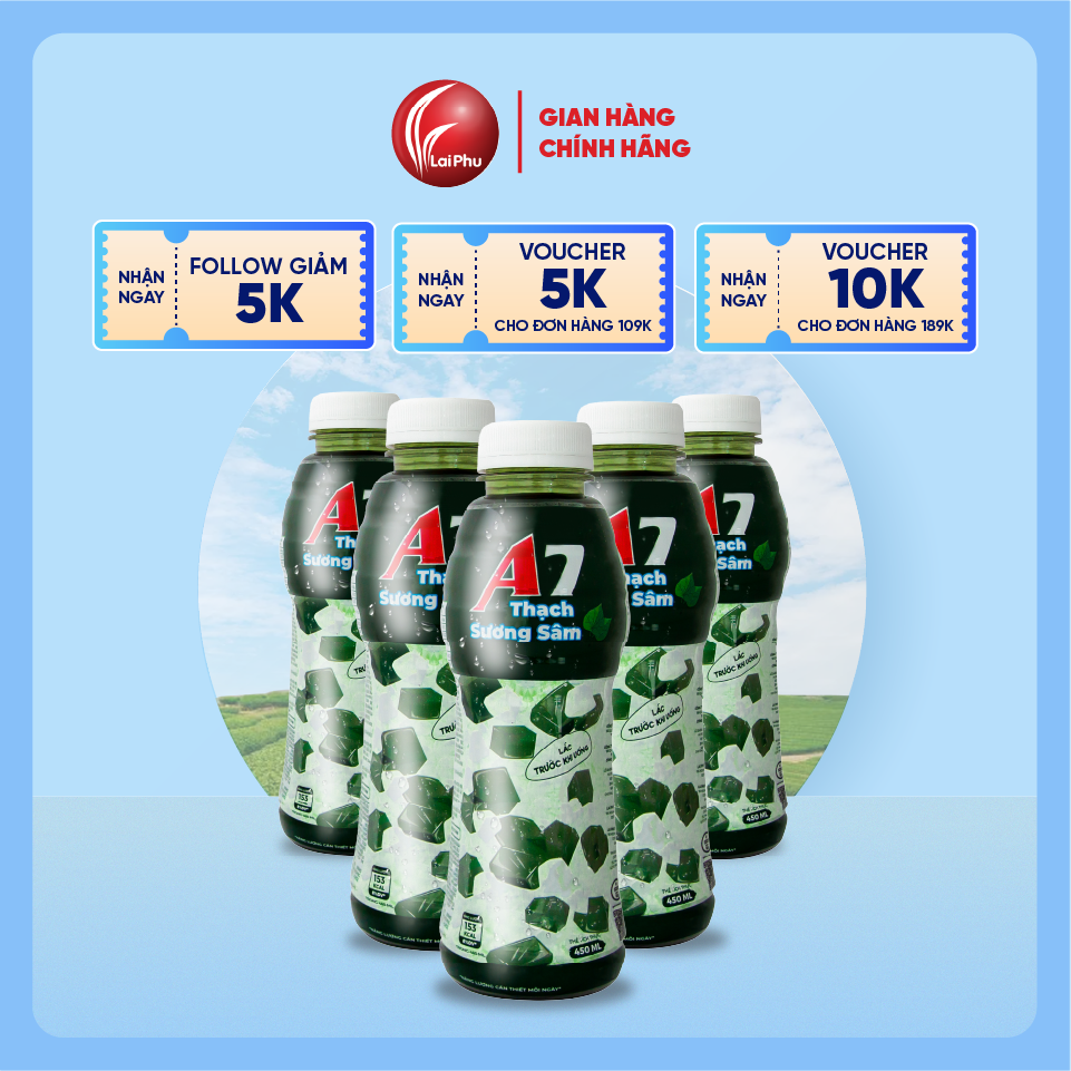 Nước Sương Sâm A7 Chai 450ml - Thùng 24 Chai