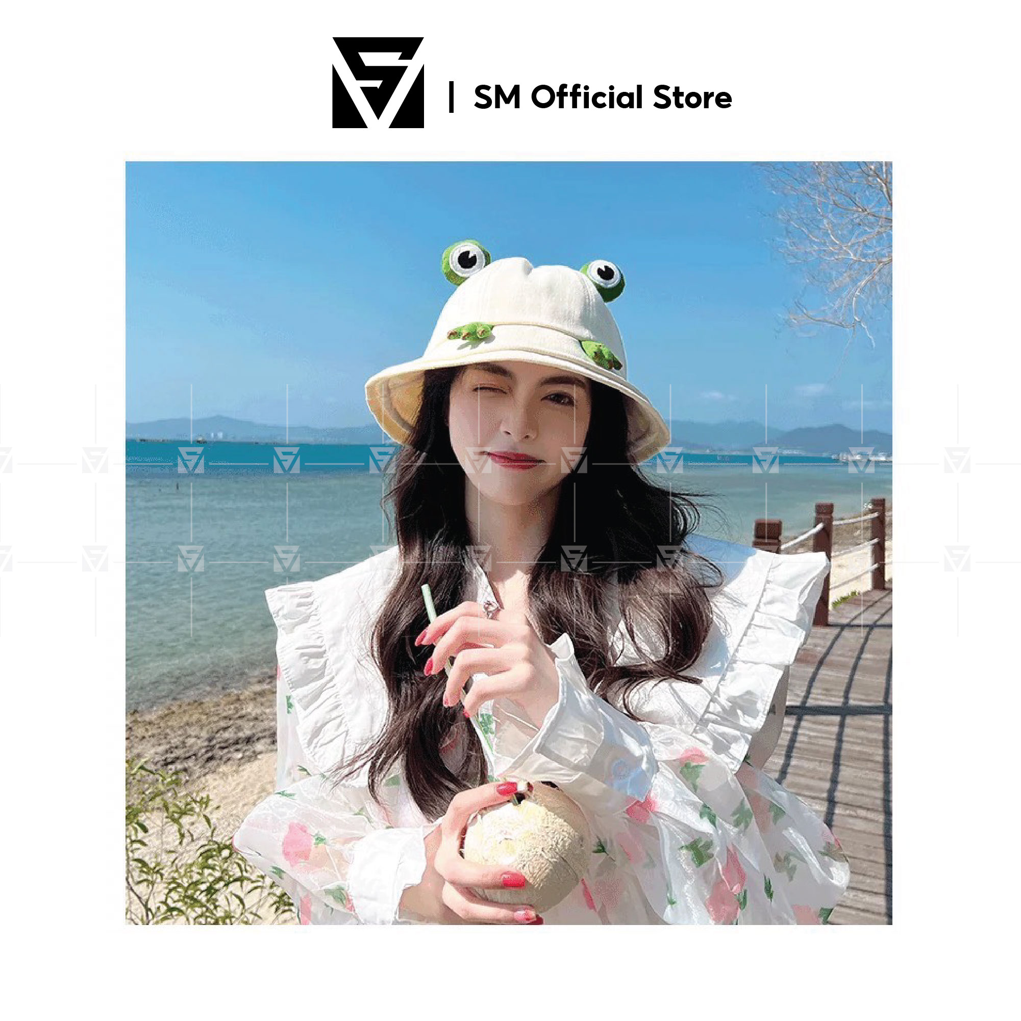 Mũ Nón Bucket Hat Hình Ếch Dành Cho Unisex Nam Nữ Phong Cách Ulzzang Hàn Quốc - SMN029