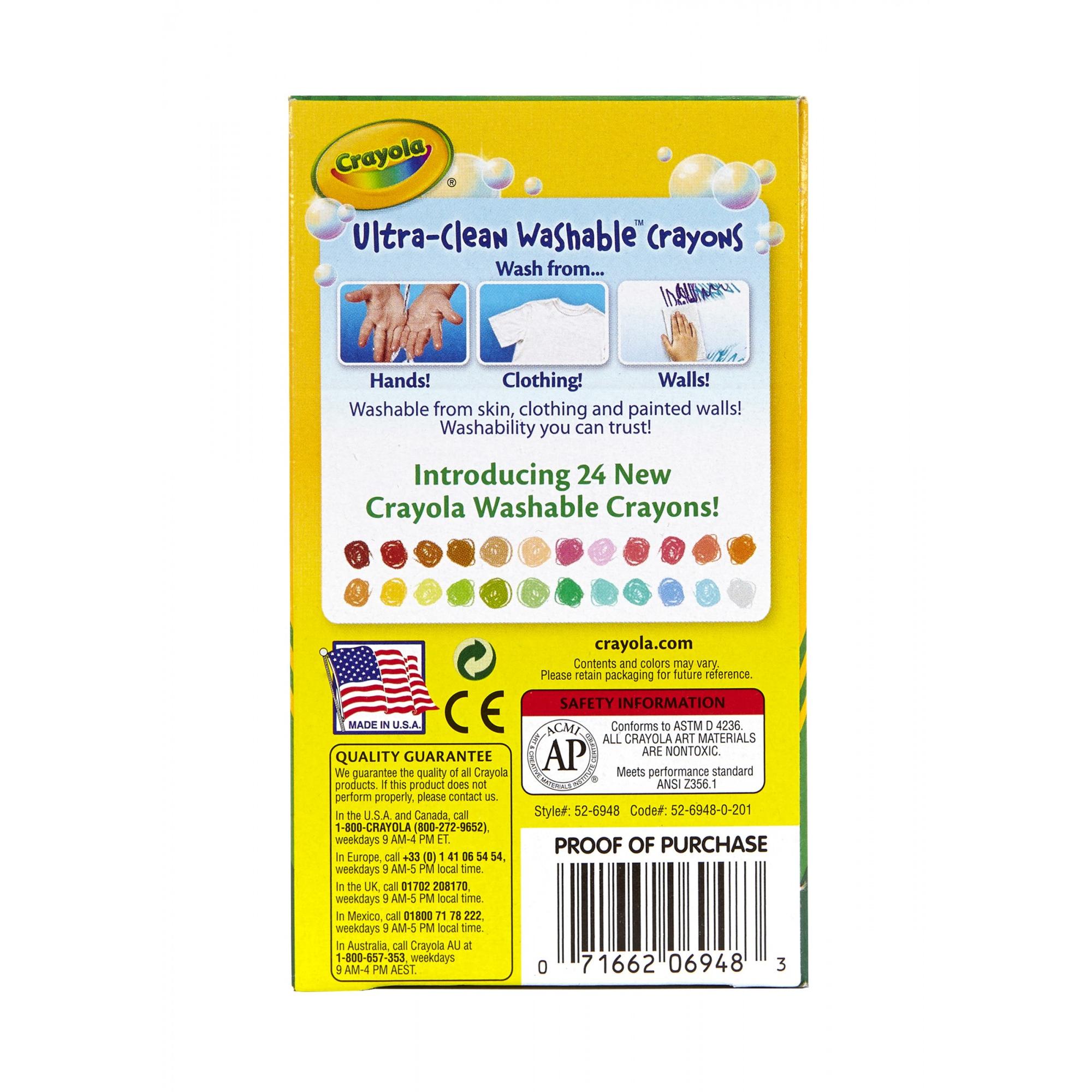 HỘP 48 BÚT MÀU SÁP CRAYOLA  (RỬA ĐƯỢC)