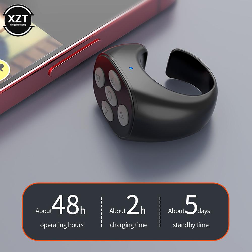 Bộ điều khiển selfie fingertip fingertip không dây tiktok trang video ngắn lật thiết bị duyệt điện thoại di động vòng điều khiển điều khiển từ xa