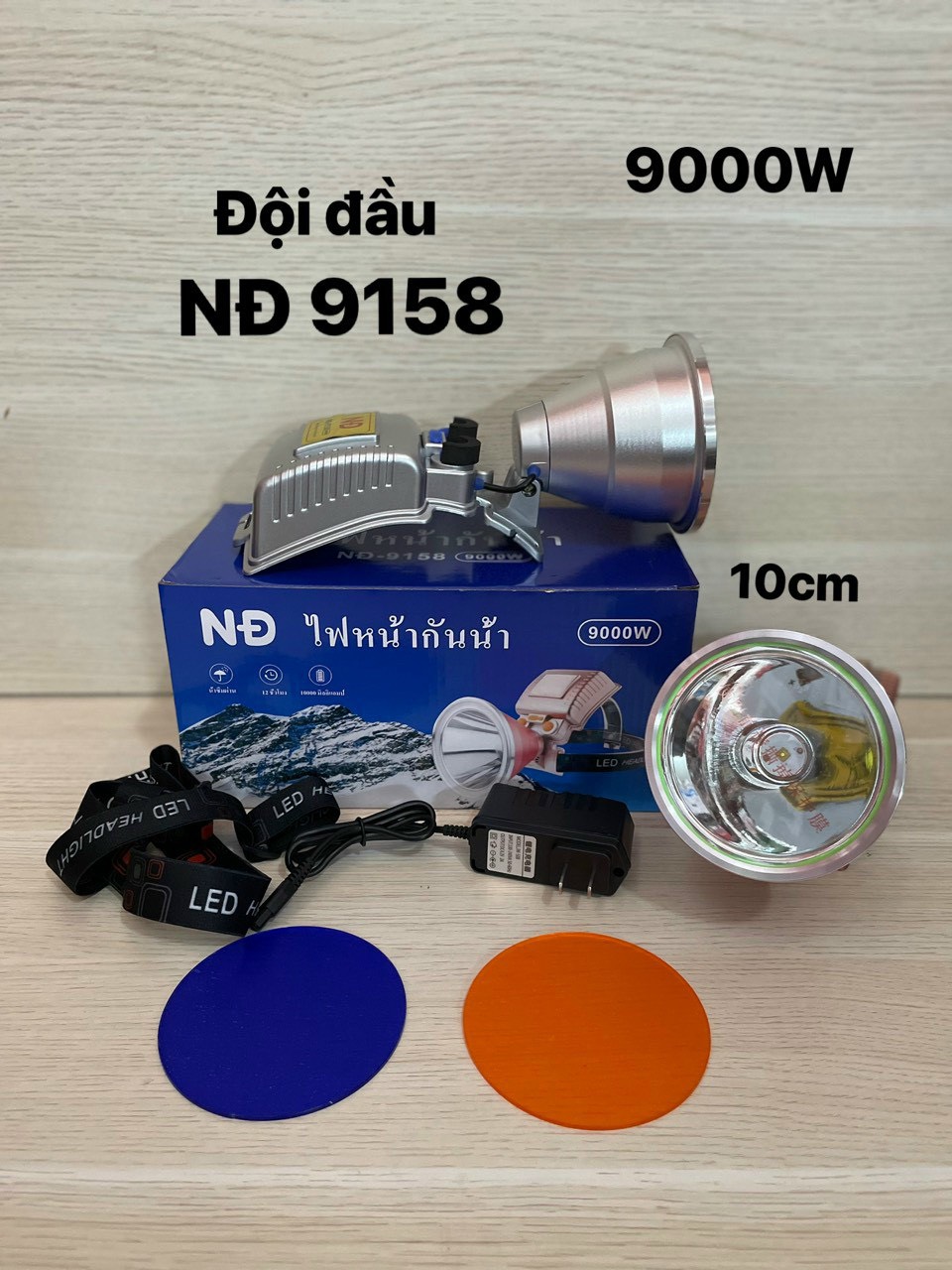 Đèn Đội Đầu Siêu Sáng 9000W NĐ 9158